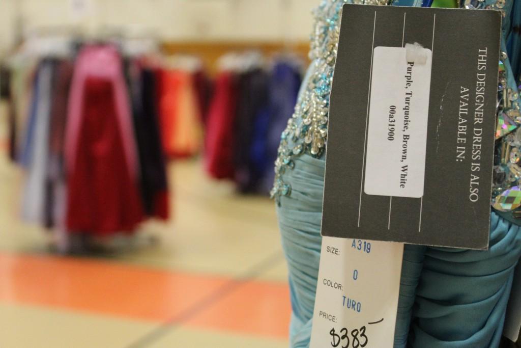 Dresses were categorized by size and price. | by Lauren Gasek.
