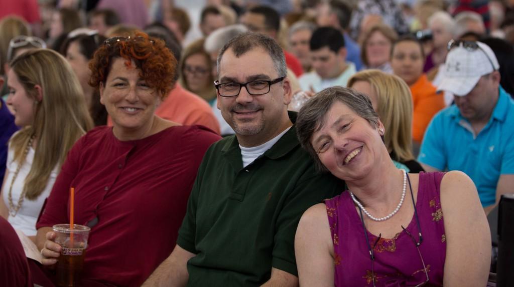 McMahon (right), Bruce Hedison (center), and June Murray (left) at the 2014 graduation ceremony. |Submitted photo