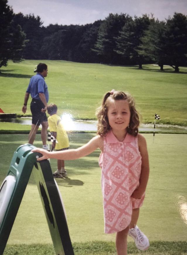 Four-year-old Leah Bonner spends the day at a golf course. | submitted by Leah Bonner