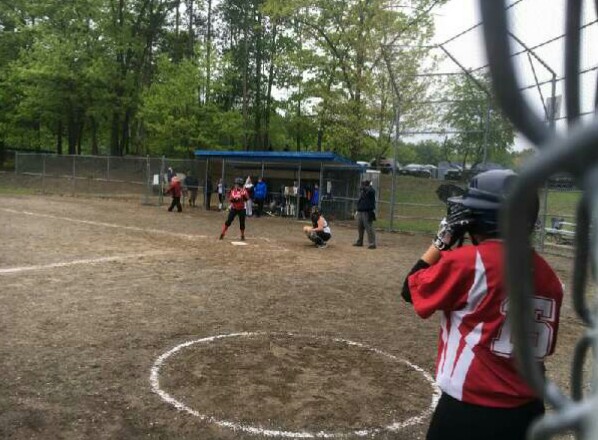 McKayla Shutt bats while a teammate looks on. | Submitted photo