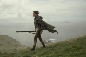 Daisy Ridley on Ahch-To Courtesy of Disney-Lucasfilm 
