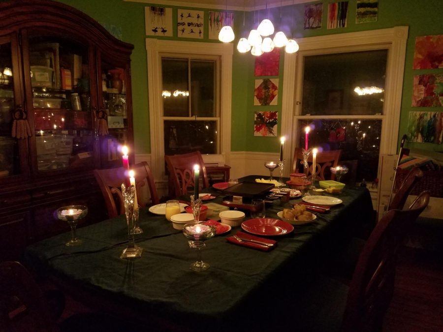 Raclette awaits the family on Christmas Eve. | Photo courtesy of Brooke Patrick