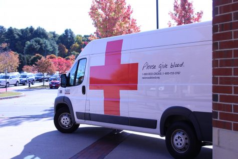 The Blood Mobile is parked near the gym | by Liana Melecio