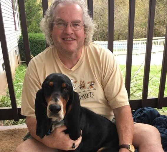 Scott Burnham meets his dog Toby for the first time on September 2019 | photo provided by Burnham