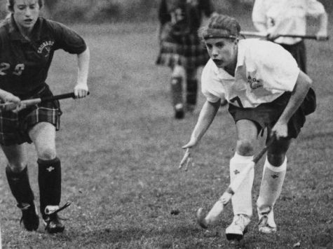 Ms. Wallingford playing field hockey when she was in high school | provided by Wallingford