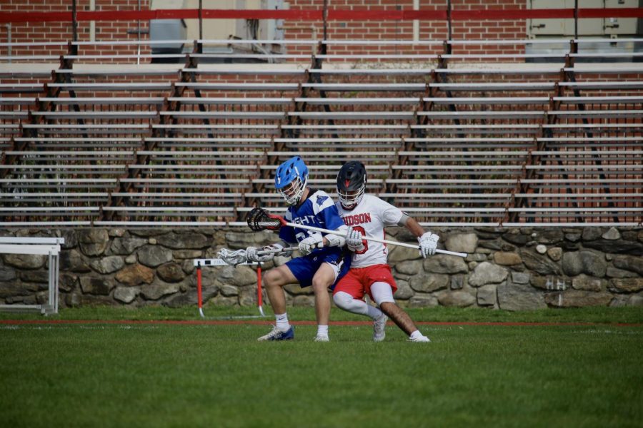 Cooper Stuhr (6) attacking opponent |by Ella Spuria