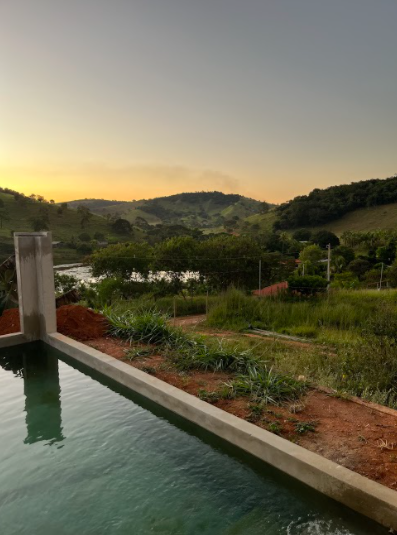 Sunset in a farm with a pool in Ipatinga. l By Yasmim