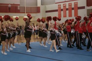 Cheerleaders and dance team preforming | Alessandra Burnett