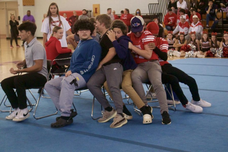 Sophomores playing musical chairs | Alessandra Burnett