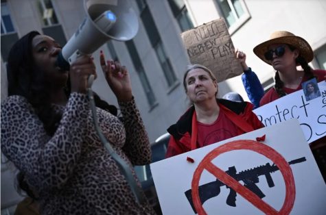 Gun-control advocates at a rally in Nashville on Tuesday | photo credit Brendan Smialowski/Agence France-Presse, Getty Images