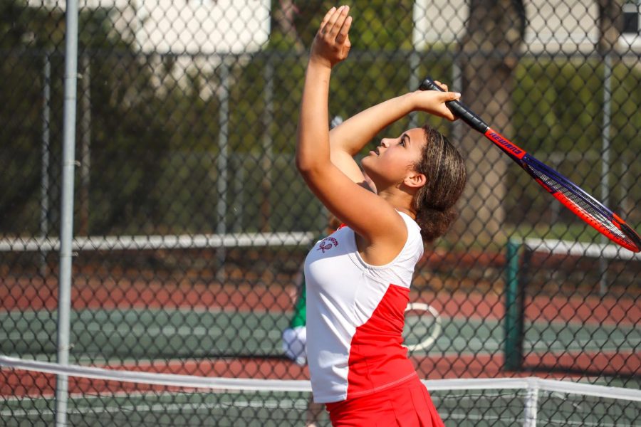 Maliyah Daniels, playing doubles |by Ella Spuria