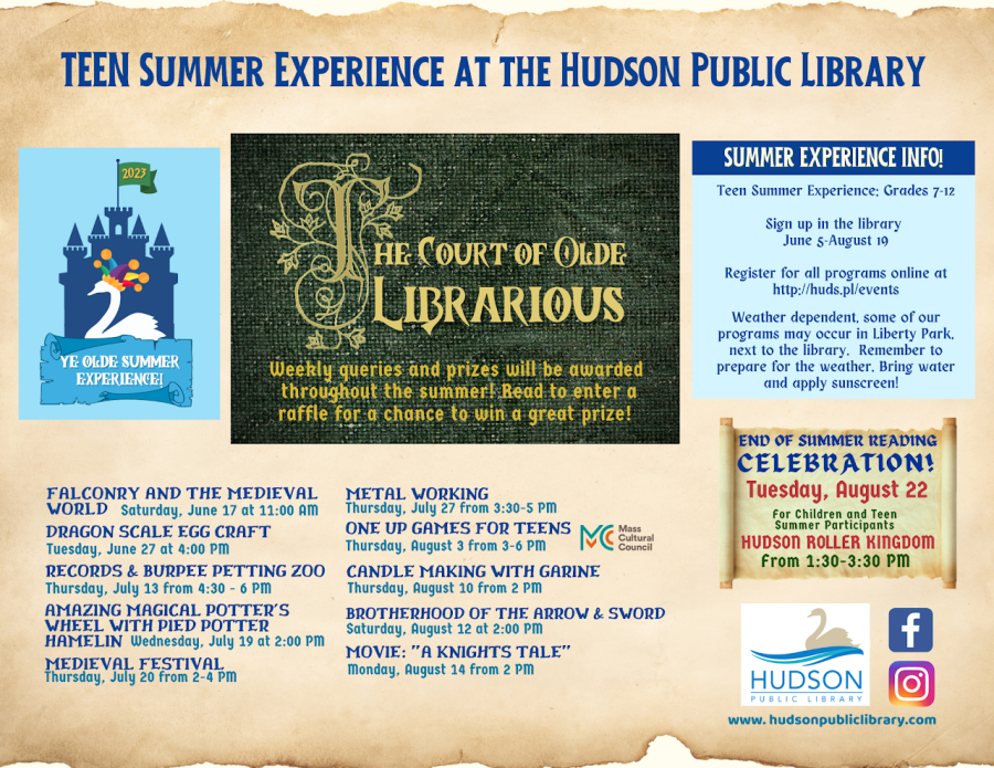 Photo from Hudson High School library website