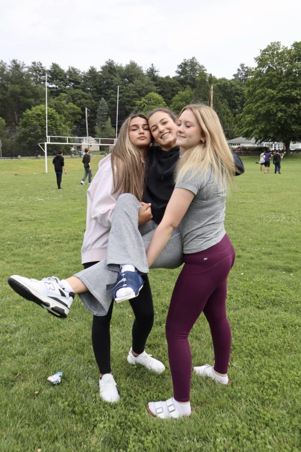 Gracie Keller (left) and Kari Flood (right) hold Miley Monteiro | Alessandra Burnett