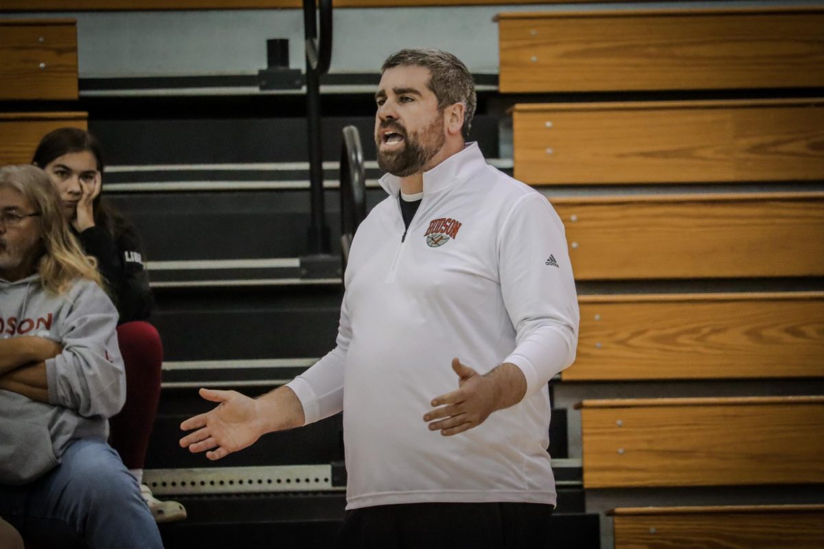 Coach Mike Notaro Jr. on the sidelines |by Ella Spuria