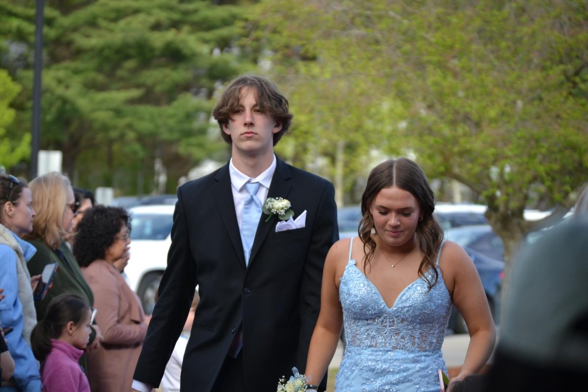 Layne Thompson with her date Anthony Baum |by Matthew Bruce