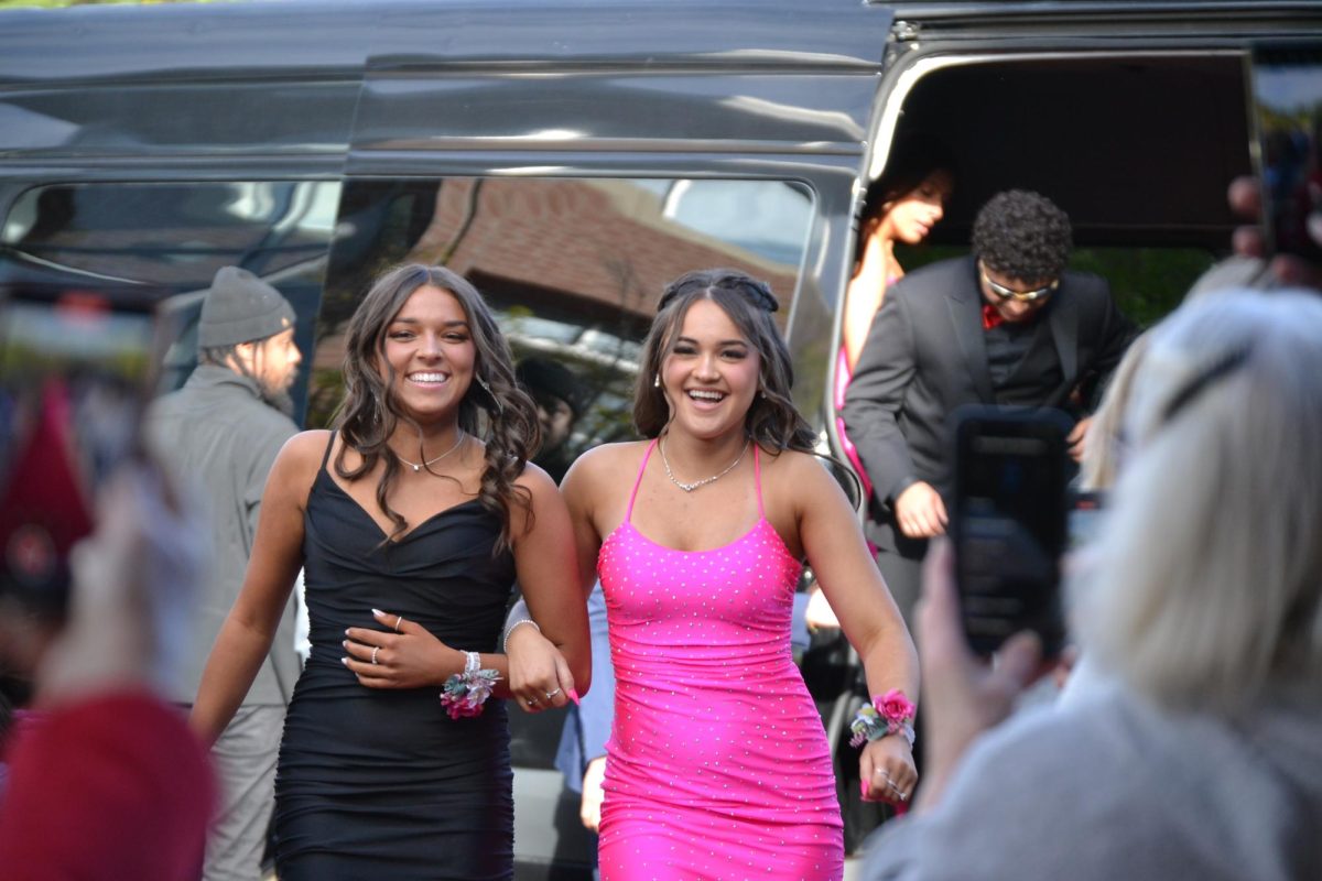 Leila Mullahy and Yasmin Andrade happy for prom |by Matthew Bruce