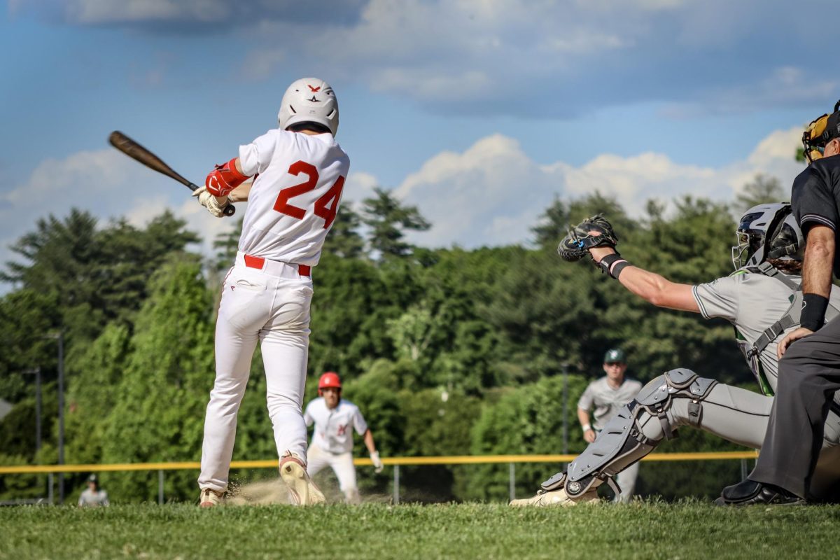 Anthony Moura (24) up to bat |by Ella Spuria