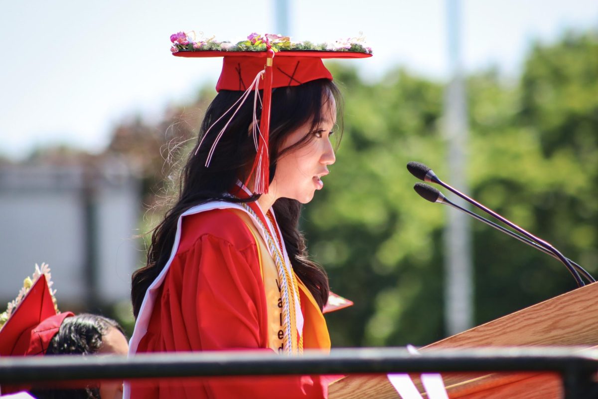 Class of 2024 Valedictorian and Girls Varsity Track and Field Captain Thuy-Tien Nguyen |by Ella Spuria
