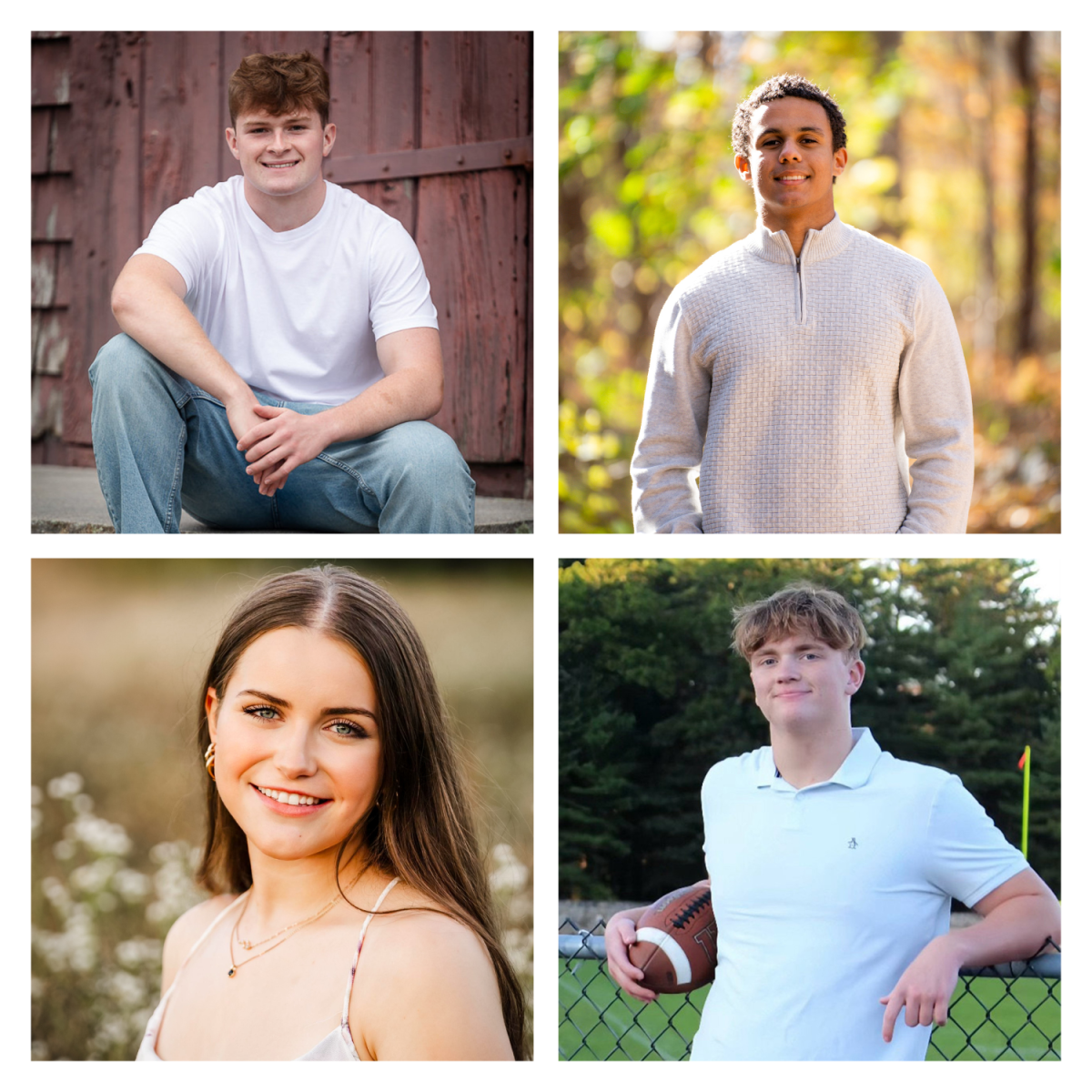 Photographers from the senior class: Brady Crogan, Calen O'Brien, Ella Spuria and Cam Yates