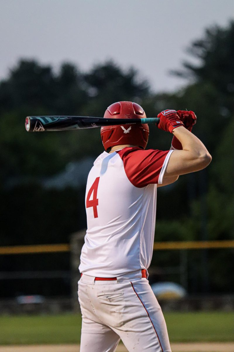 Captain Tristan Collette (4) up to bat |by Ella Spuria